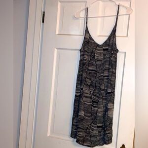 NWT spaghetti strap slip dress, unique abstract design